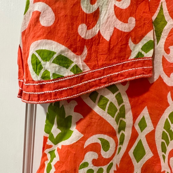 NWOT Peppermint Bay Coral and Green Swim Coverup XL - Picture 4 of 4